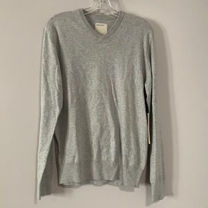 CASHMERE SWEATER Life After Denim Gray V-Neck